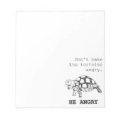 Angry Tortoise Notizblock (Vorderseite)