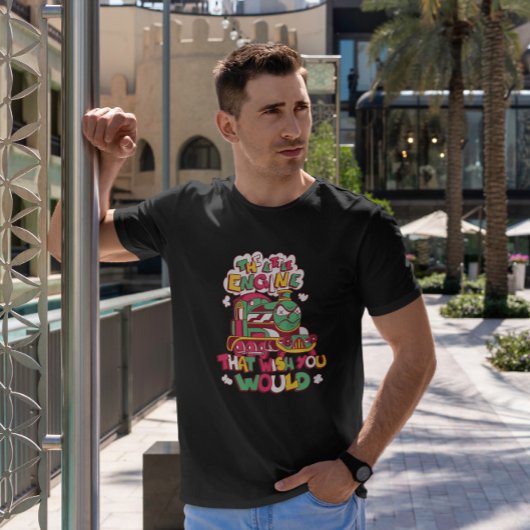 Angry Train Cartoon T-Shirt
