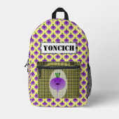 Angry Turnip von Kenneth Yoncich Bedruckter Rucksack (Vorderseite)