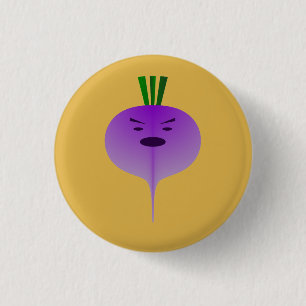 Angry Turnip von Kenneth Yoncich Button