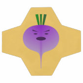 Angry Turnip von Kenneth Yoncich Fußball (Flach)