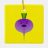 Angry Turnip von Kenneth Yoncich Keramikornament (Vorderseite)