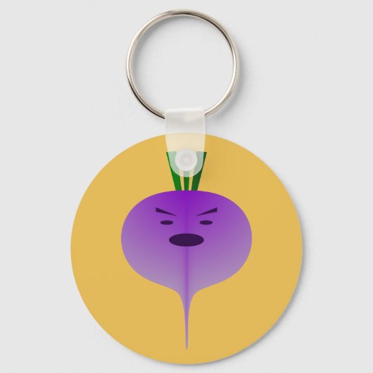 Angry Turnip von Kenneth Yoncich Schlüsselanhänger (Vorderseite)
