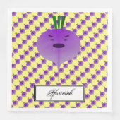 Angry Turnip von Kenneth Yoncich Serviette (Vorderseite)