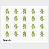Angry Turtle Sticker (Blatt)