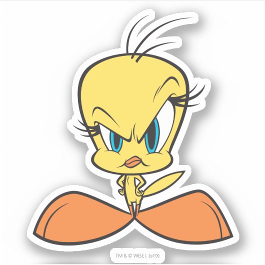 Angry TWEETY™ Aufkleber (Vorderseite)
