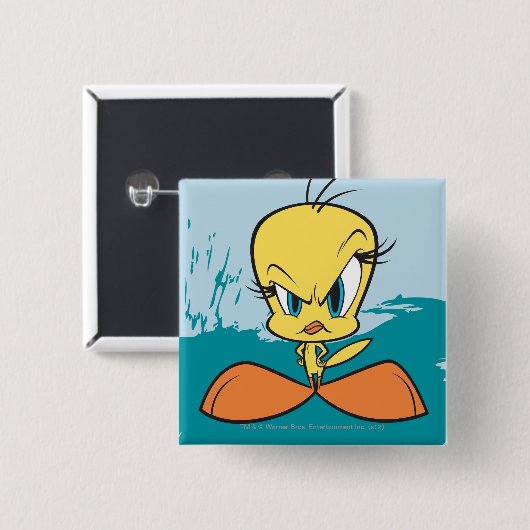 Angry TWEETY™ Button (Vorne & Hinten)