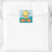 Angry TWEETY™ Quadratischer Aufkleber (Tasche)