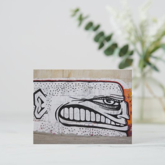 Angry Typ Postkarte (Stehend Vorderseite)
