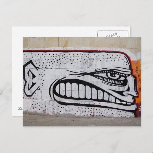 Angry Typ Postkarte (Vorne/Hinten)