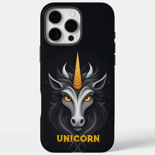 Angry Unicorn Black Case-Mate iPhone Hülle (Rückseite)