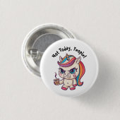 Angry Unicorn Button (Vorne & Hinten)