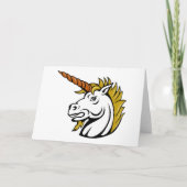 Angry Unicorn Grußkarten Karte (Vorderseite)