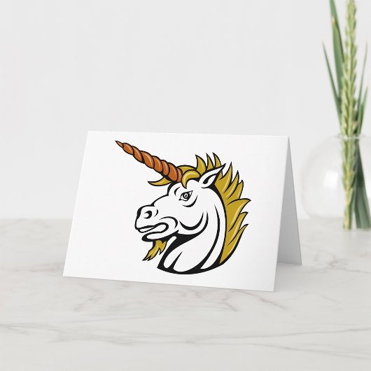 Angry Unicorn Grußkarten Karte
