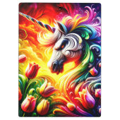 Angry Unicorn Klemmbrett (Rückseite)