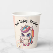 Angry Unicorn Paper Cup Pappbecher (Rückseite)