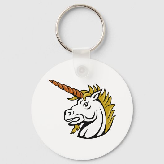 Angry Unicorn Schlüsselanhänger (Rückseite)