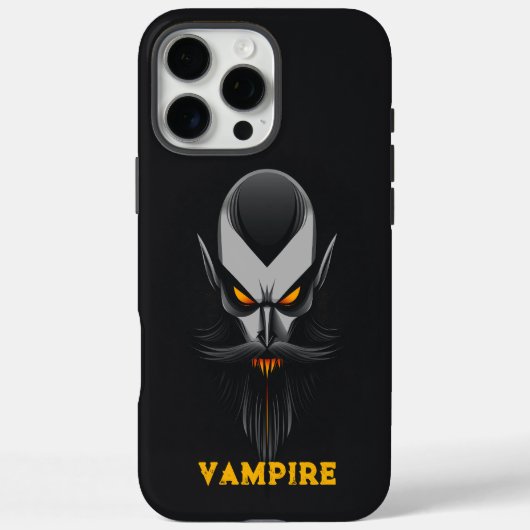 Angry Vampire Black Case-Mate iPhone Hülle (Rückseite)