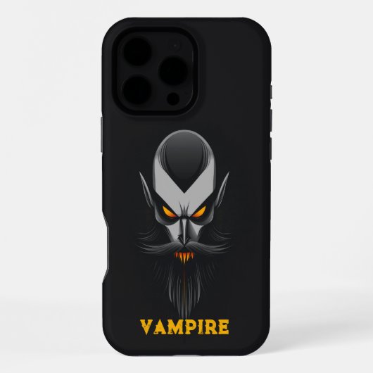 Angry Vampire Black iPhone Hülle (Rückseite)