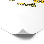 Angry Viking Baseball Player Poster (Ecke)