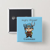 Angry Villager Pitchfork Thunder_Cove Button (Vorne & Hinten)