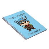Angry Villager Pitchfork Thunder_Cove Notizblock (Rechte Seite)