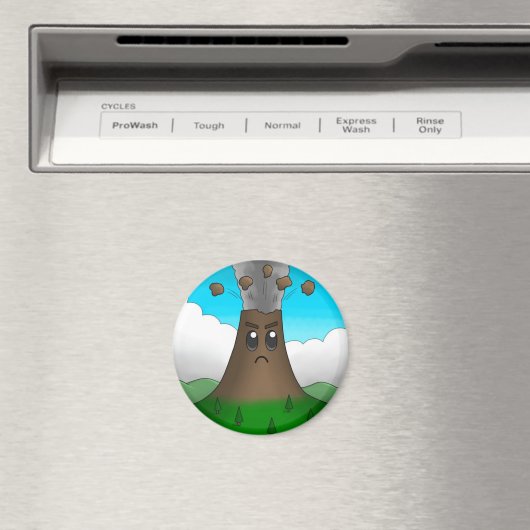 Angry Volcano Magnet (In Situ (Geschirrspüler))