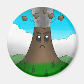 Angry Volcano Magnet (Vorne)