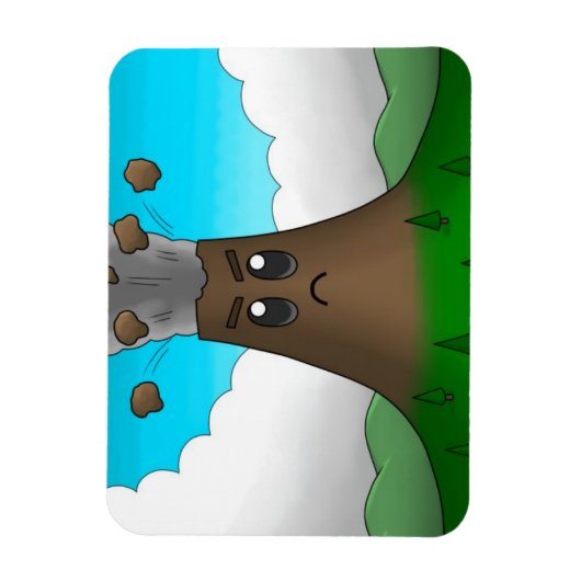 Angry Volcano Magnet (Vertikal)