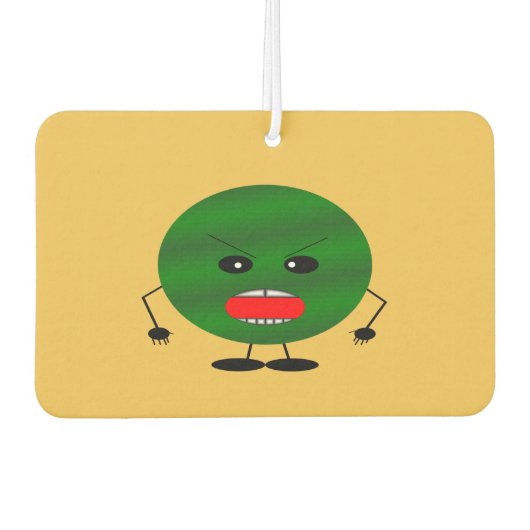 Angry Watermelon von Kenneth Yoncich Autolufterfrischer (Vorderseite)
