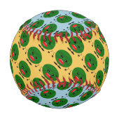 Angry Watermelon von Kenneth Yoncich Baseball (Rückseite)