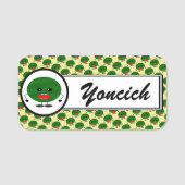 Angry Watermelon von Kenneth Yoncich Namensschild (Vorderseite)