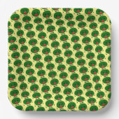 Angry Watermelon von Kenneth Yoncich Pappteller (Vorderseite)