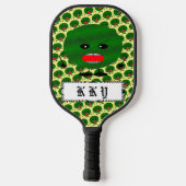 Angry Watermelon von Kenneth Yoncich Pickleball Schläger (Rückseite)