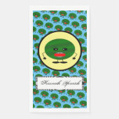 Angry Watermelon von Kenneth Yoncich Serviette (Vorderseite)