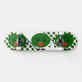 Angry Watermelon von Kenneth Yoncich Skateboard (Horizontal)