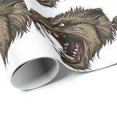 Angry Werewolf Geschenkpapier (Rolleneckpunkt)