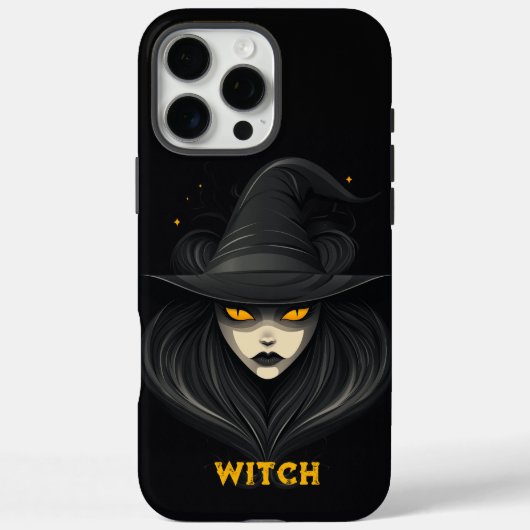 Angry Witch Black Case-Mate iPhone Hülle (Rückseite)