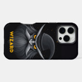 Angry Wizard Black iPhone Hülle (Rückseite (Horizontal))