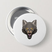 Angry Wolf Button (Vorne & Hinten)