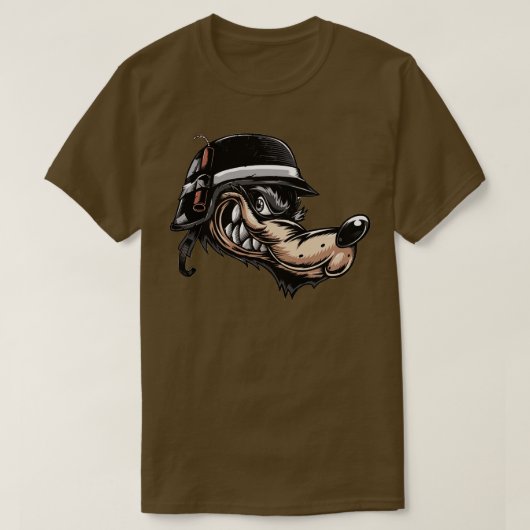 Angry Wolf Head T-Shirt (Design vorne)