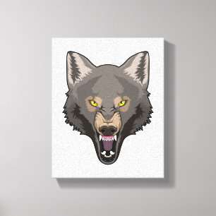 Angry Wolf Leinwanddruck