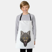 Angry Wolf Schürze (Getragen)