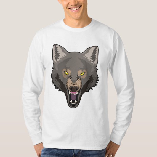 Angry Wolf T-Shirt (Vorderseite)