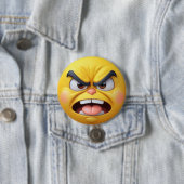 Angry Yellow 3D-Effekt Emoji Button (Beispiel)