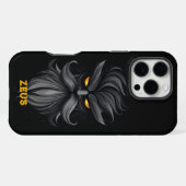 Angry Zeus Black iPhone Hülle (Rückseite (Horizontal))