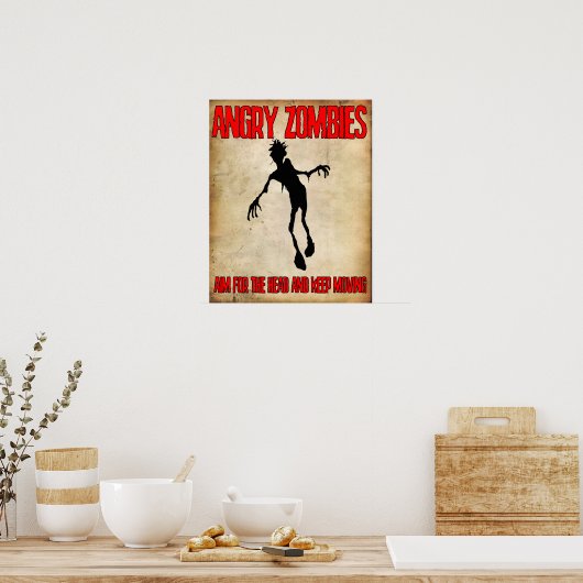 'Angry Zombies' Poster Angry Johnny (Küche)