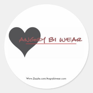 Angrybiwear Runder Aufkleber