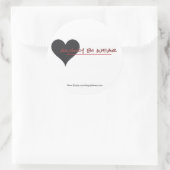 Angrybiwear Runder Aufkleber (Tasche)