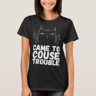Angrycats Sarcastic Cat Black Cat Spaß T-Shirt